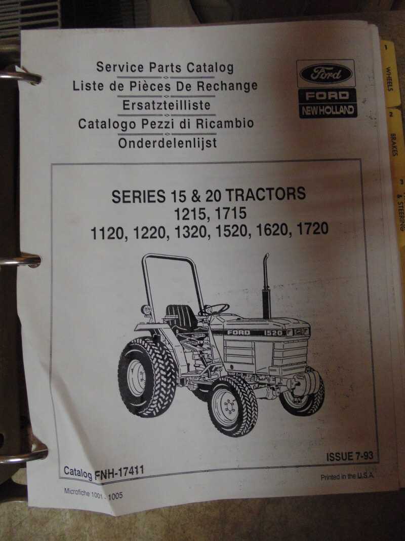 ford 1320 tractor parts diagram