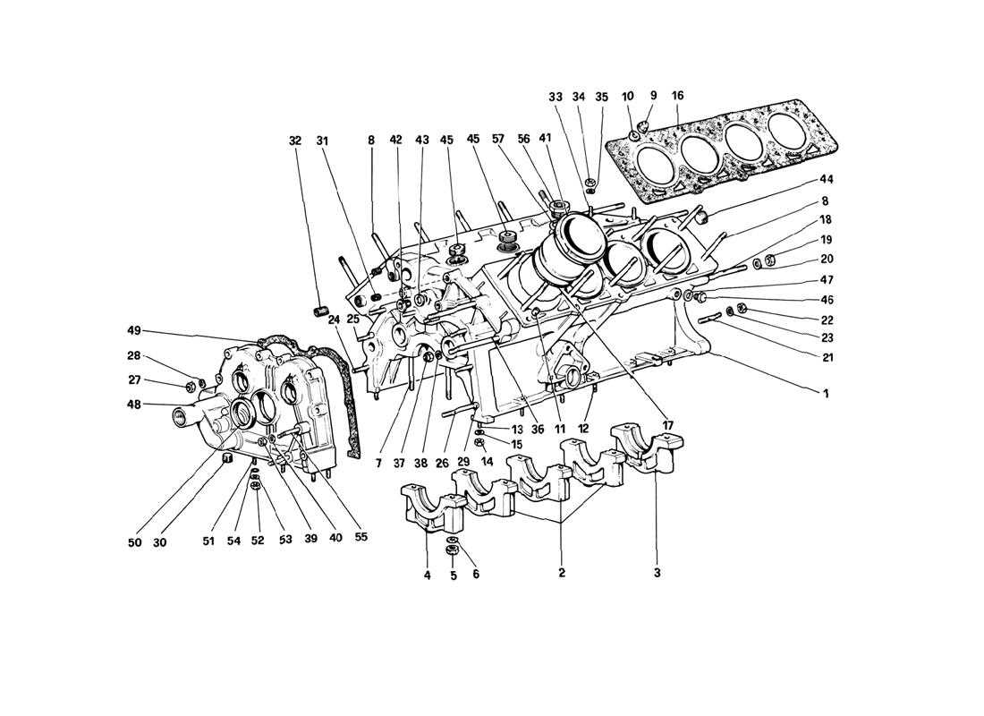 ford 302 engine parts diagram