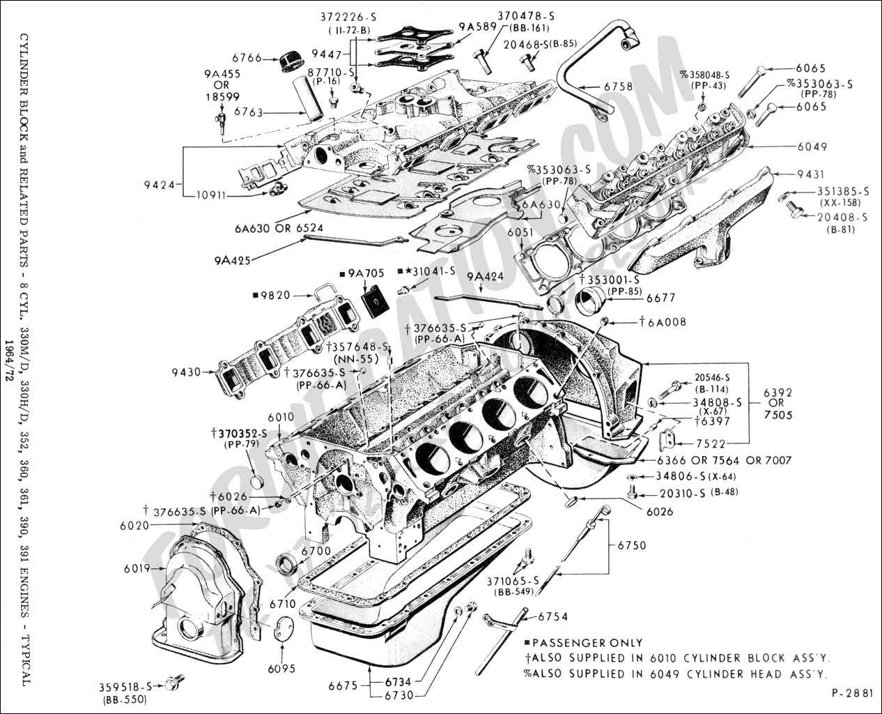 ford 302 engine parts diagram