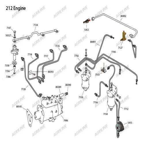 ford 4600 tractor parts diagram