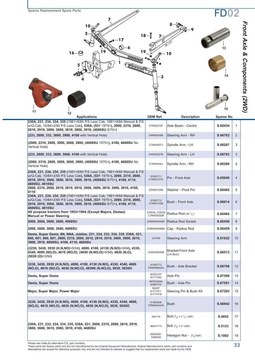 ford 4630 tractor parts diagram