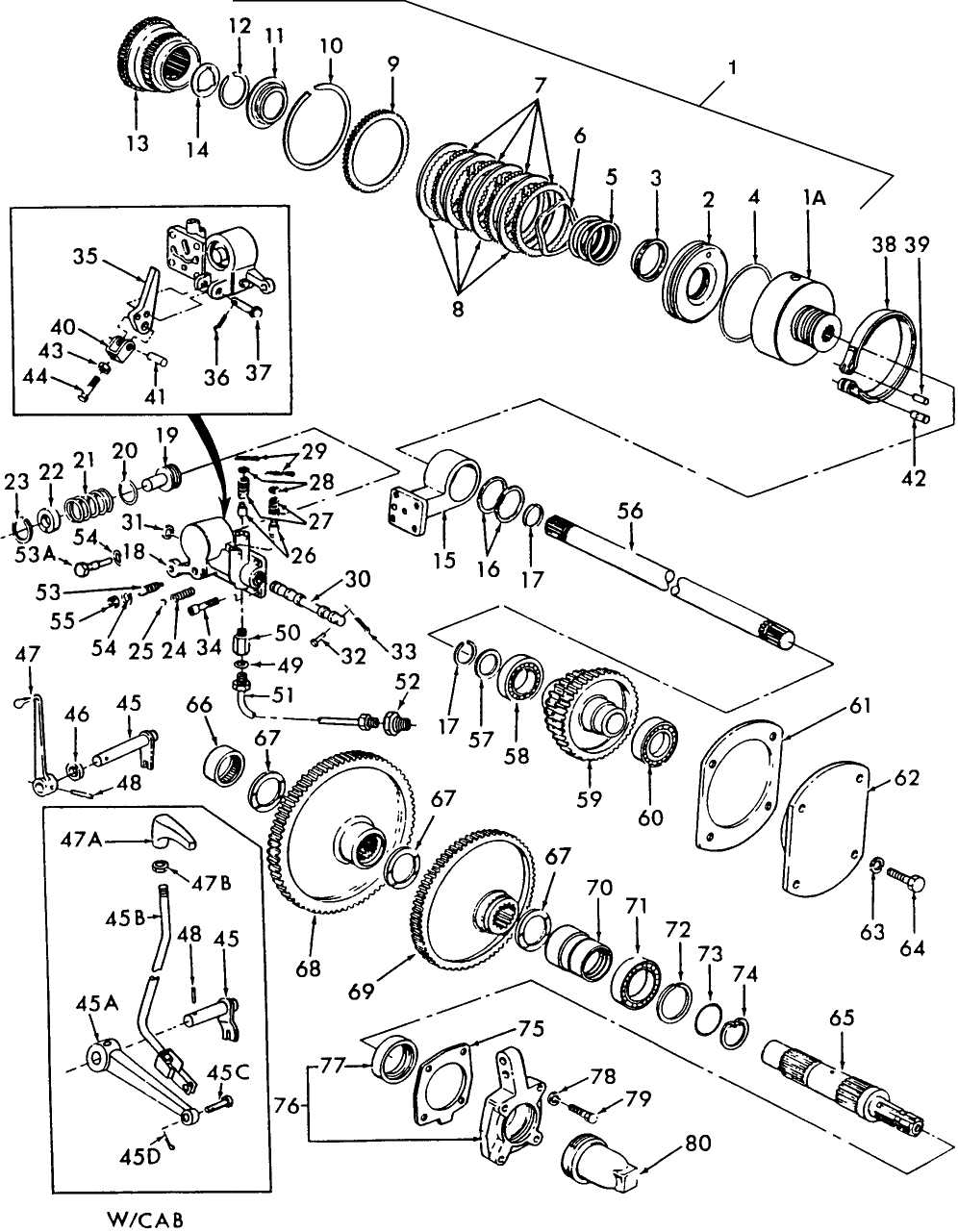 ford 5000 pto parts diagram