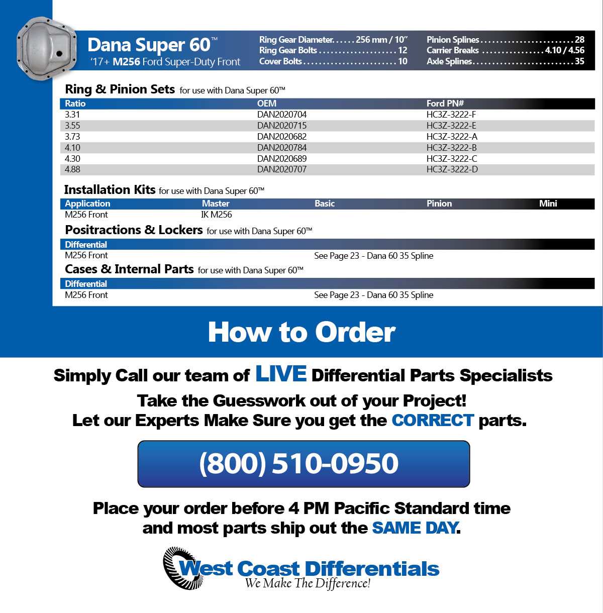 ford dana 60 front axle parts diagram