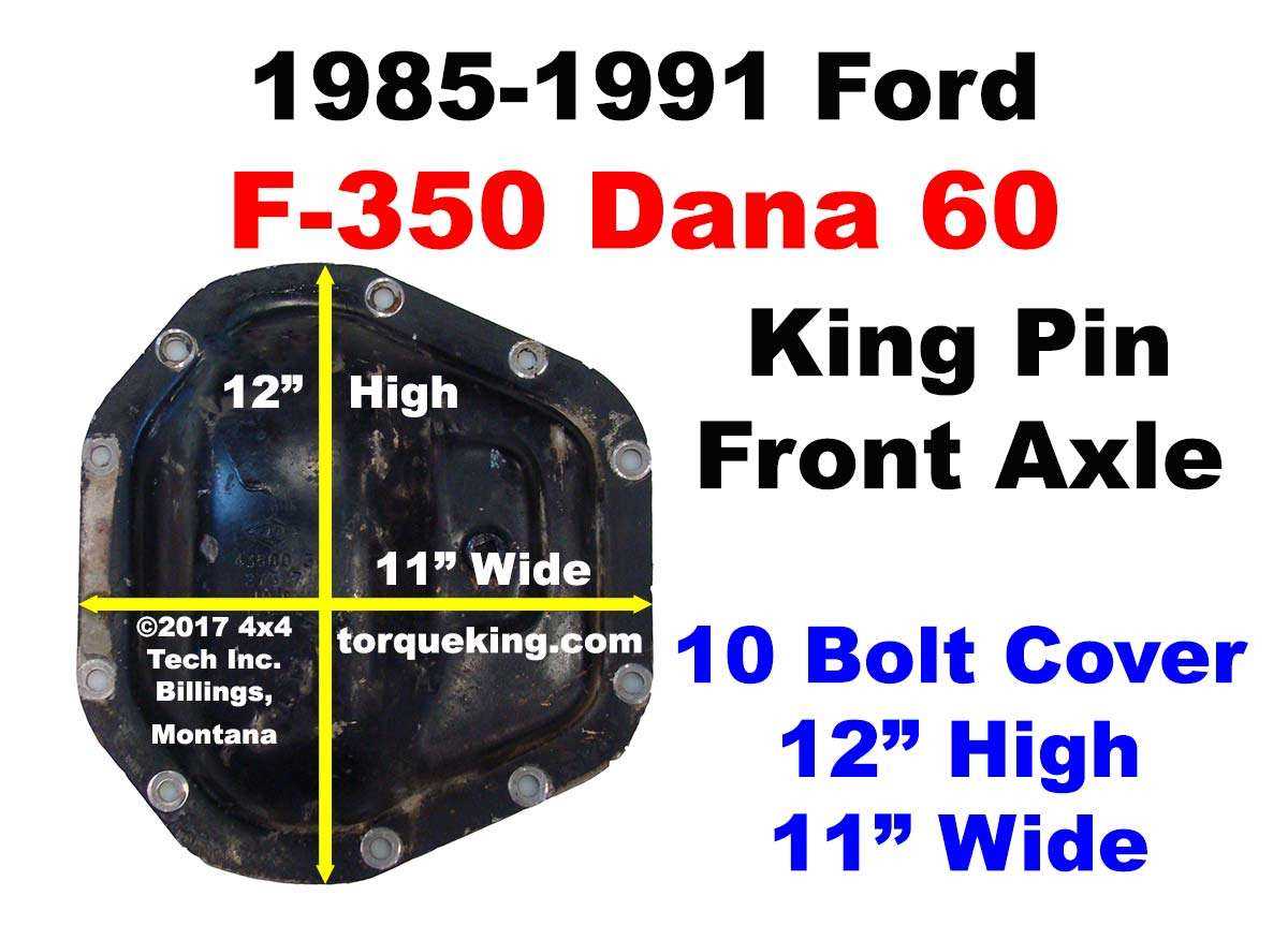 ford dana 60 front axle parts diagram