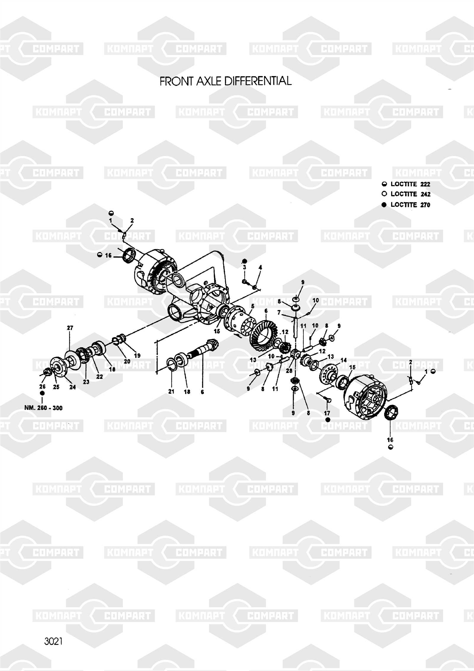 ford dana 60 front axle parts diagram