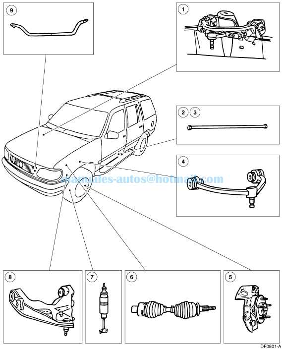 ford explorer body parts diagram