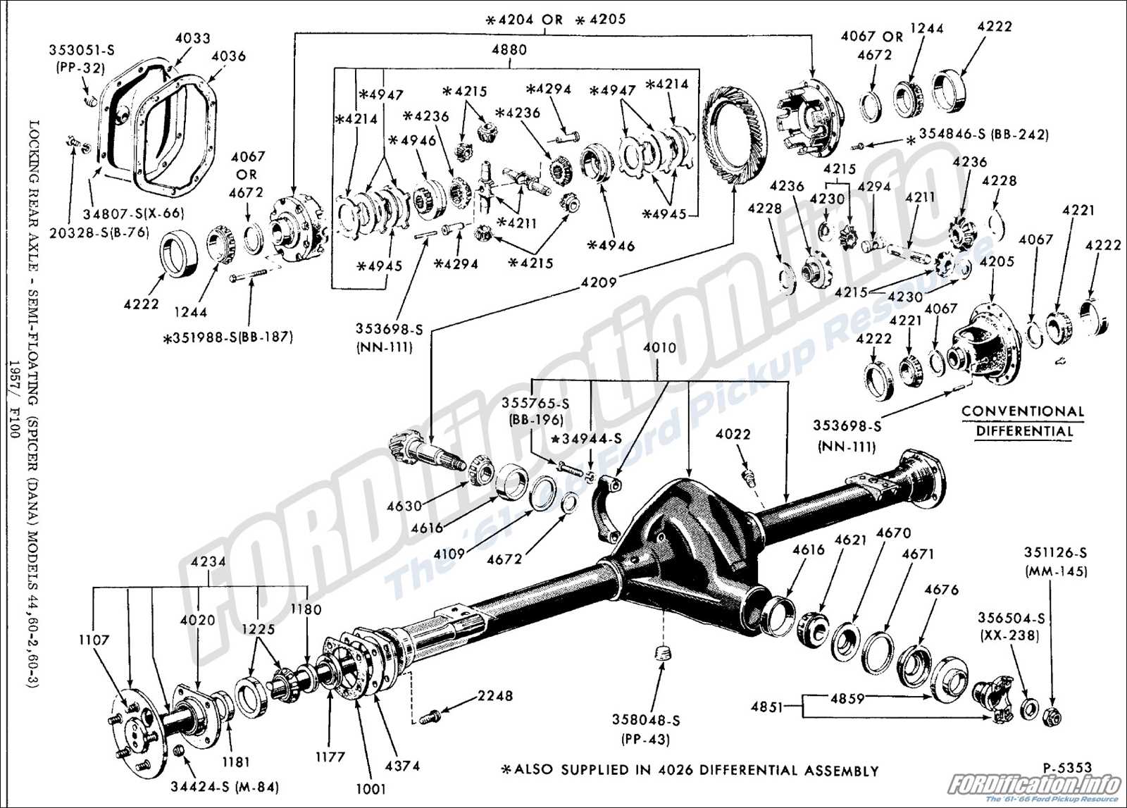 ford f350 front axle parts diagram