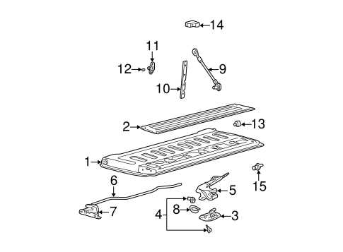 ford f350 tailgate parts diagram