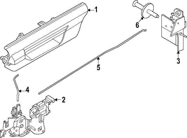 ford ranger tailgate parts diagram