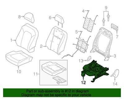 ford seat parts diagram