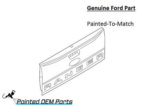 ford tailgate parts diagram