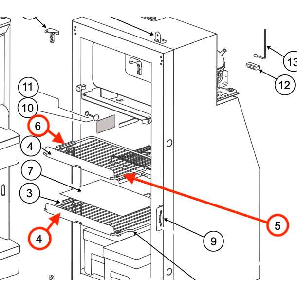 fridge parts diagram