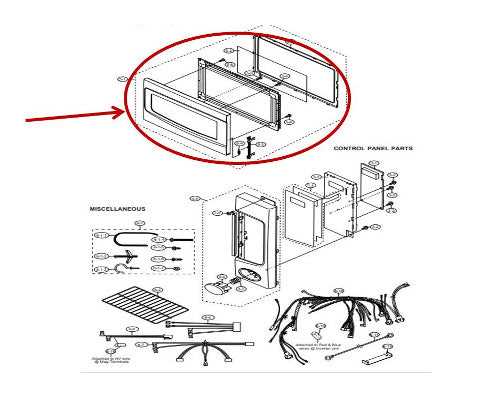 frigidaire gallery microwave parts diagram