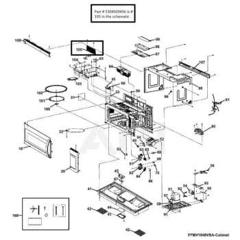 frigidaire microwave parts diagram