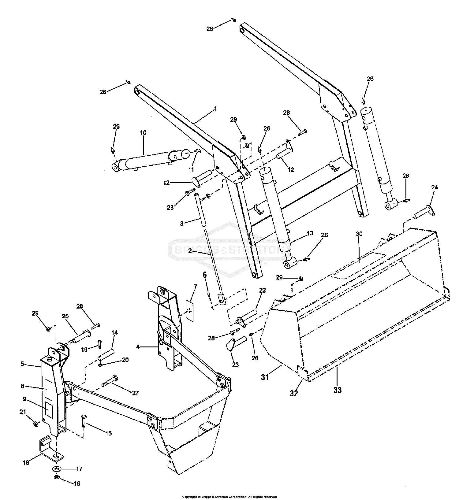 front end parts diagram