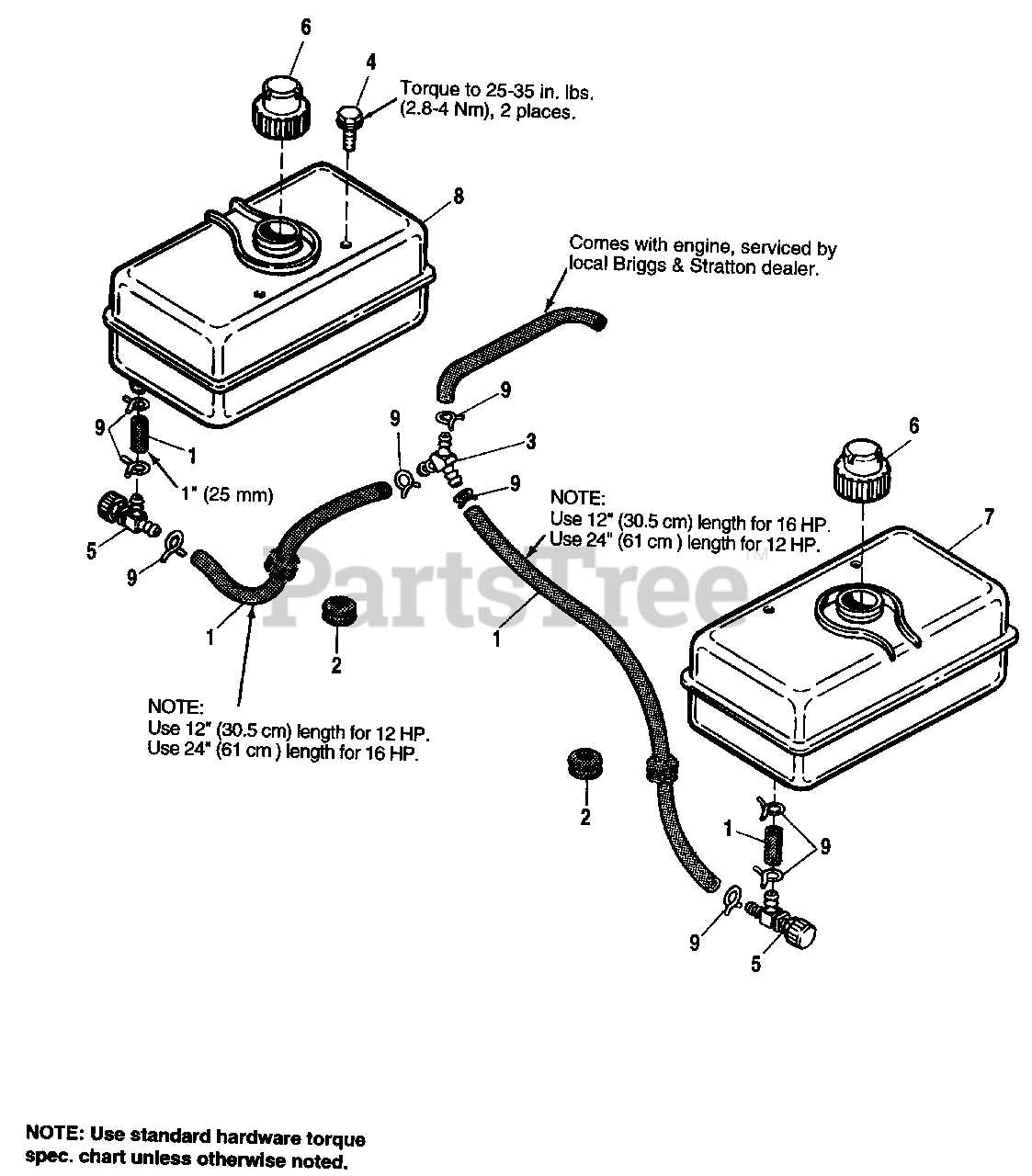 fuel system parts diagram