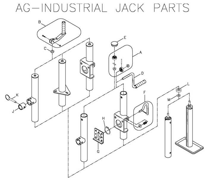 fulton trailer jack parts diagram