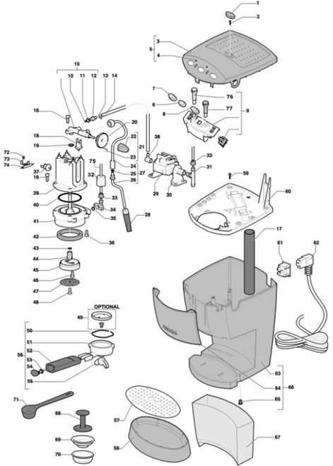 gaggia classic parts diagram pdf