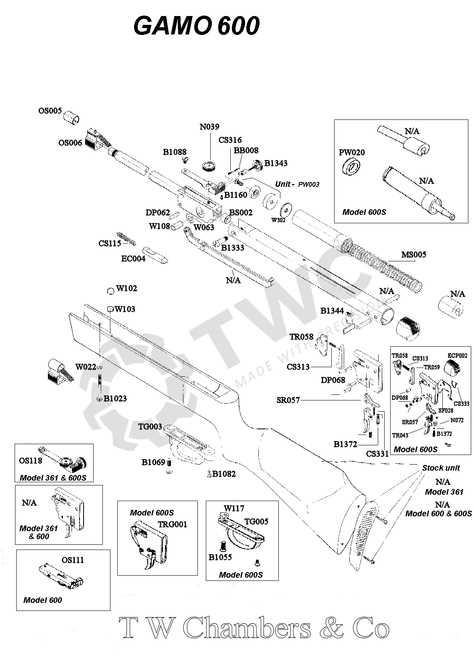 gamo parts diagram