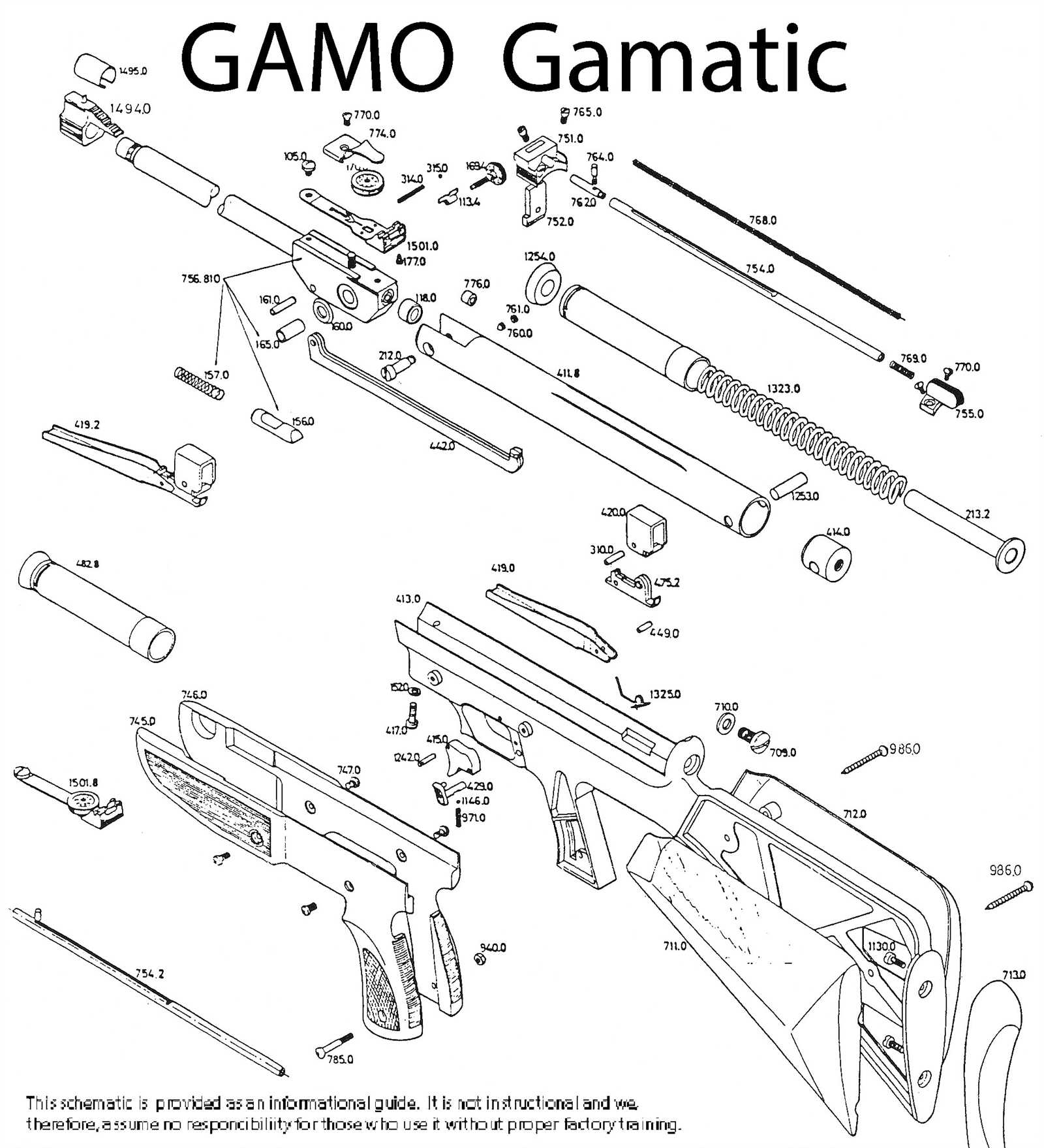 gamo parts diagram