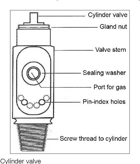 gas cylinder parts diagram