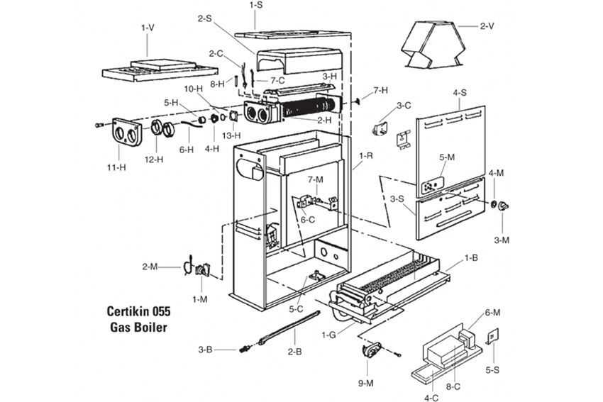 gas heater parts diagram