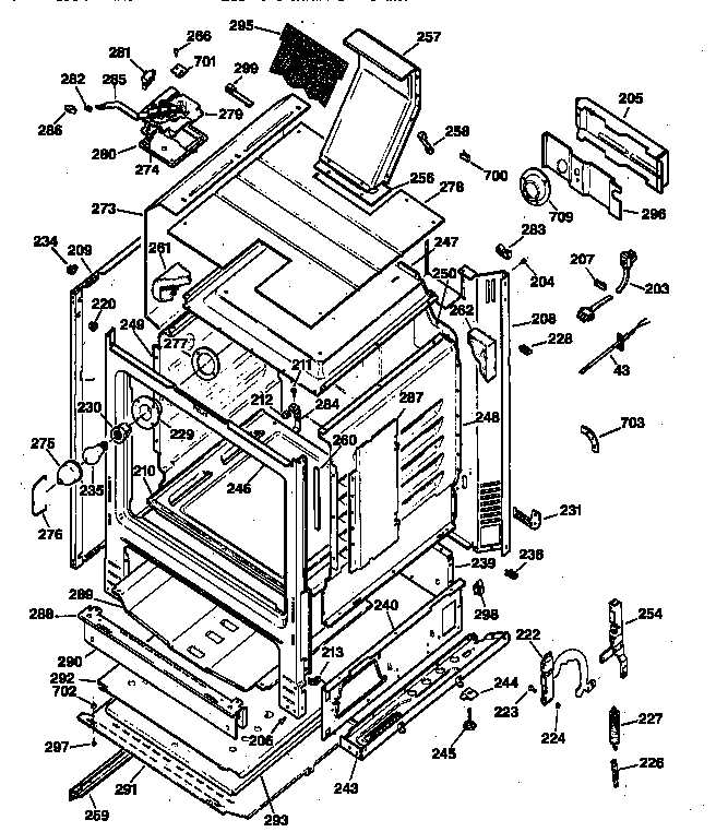 ge electric stove parts diagram