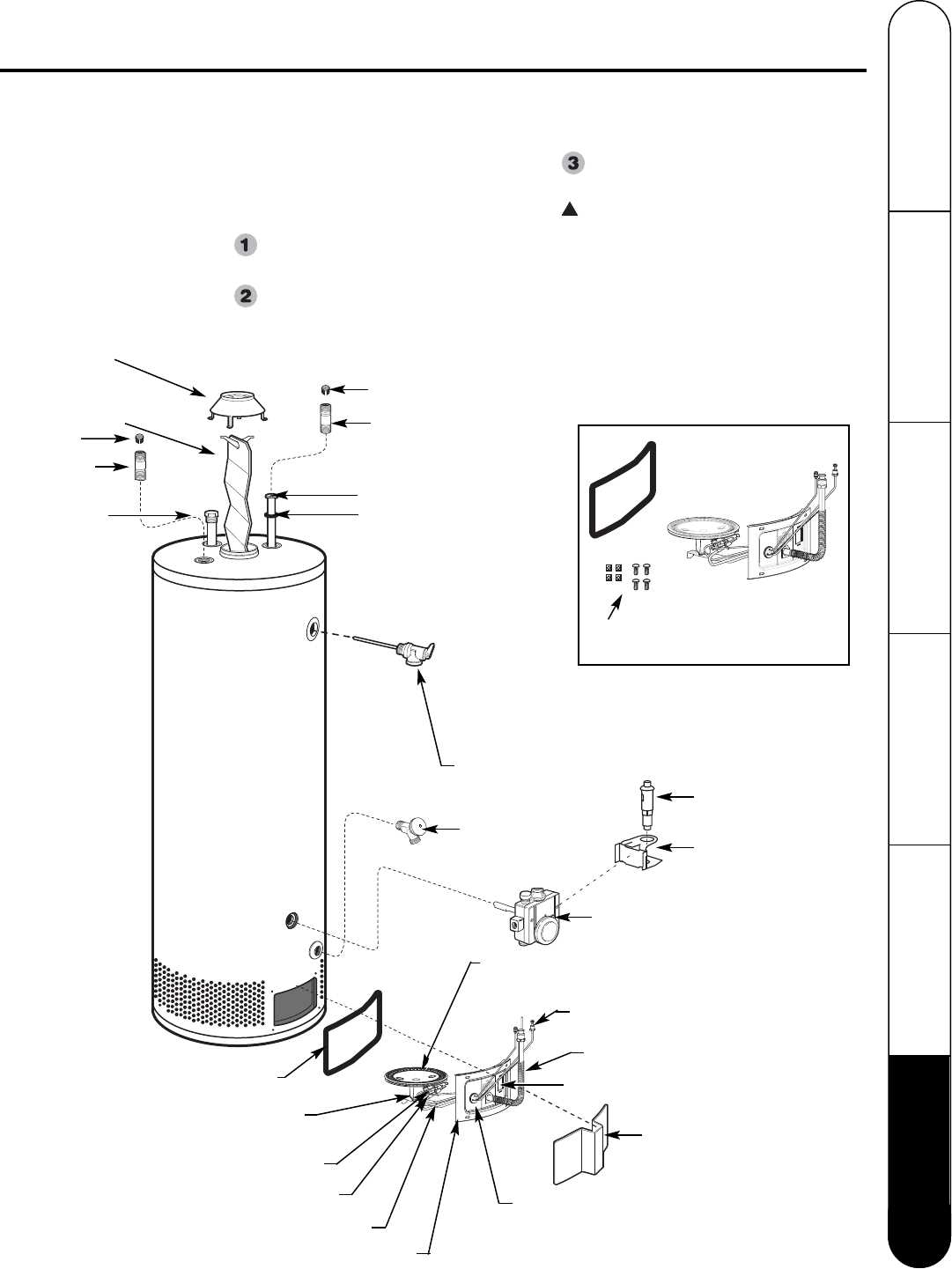 ge hot water heater parts diagram