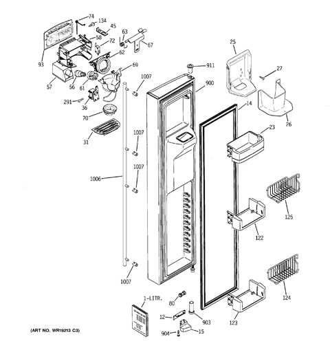 ge monogram refrigerator parts diagram