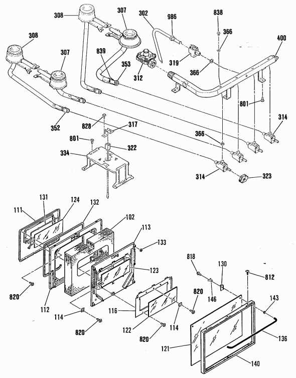 ge oven parts diagram