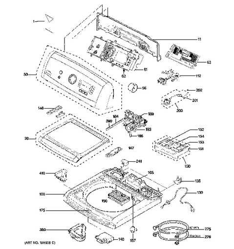 ge profile washing machine parts diagram