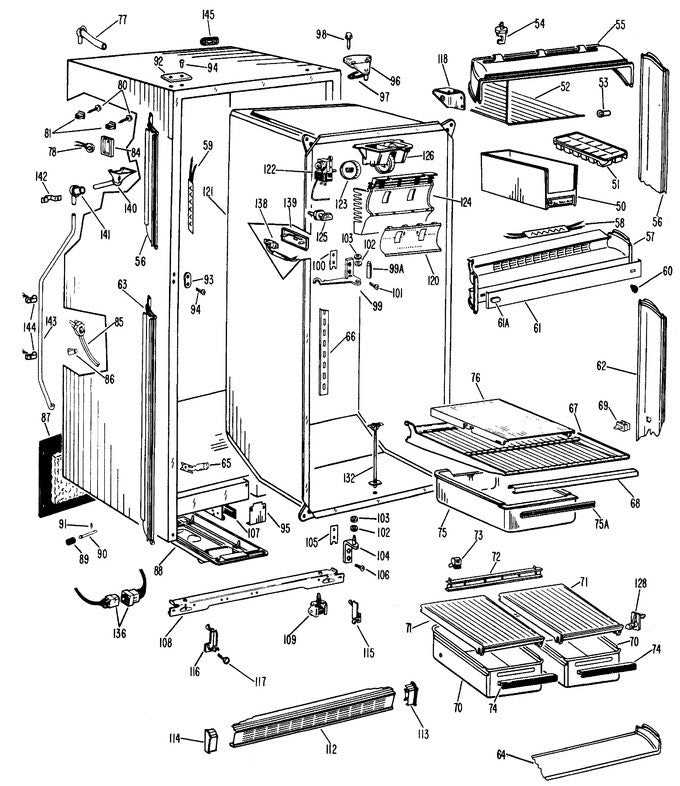 ge refrigerator parts diagram