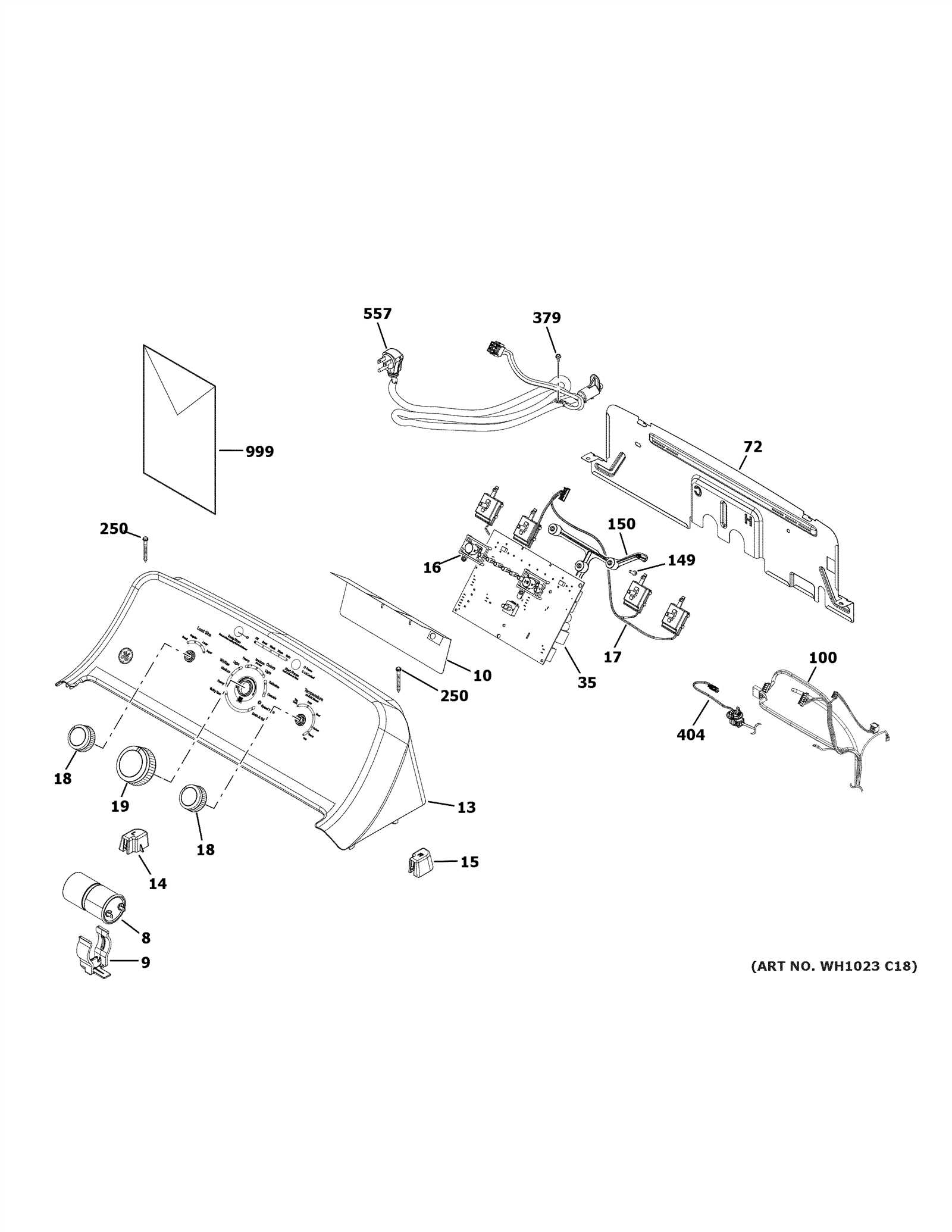 ge washing machine parts diagram