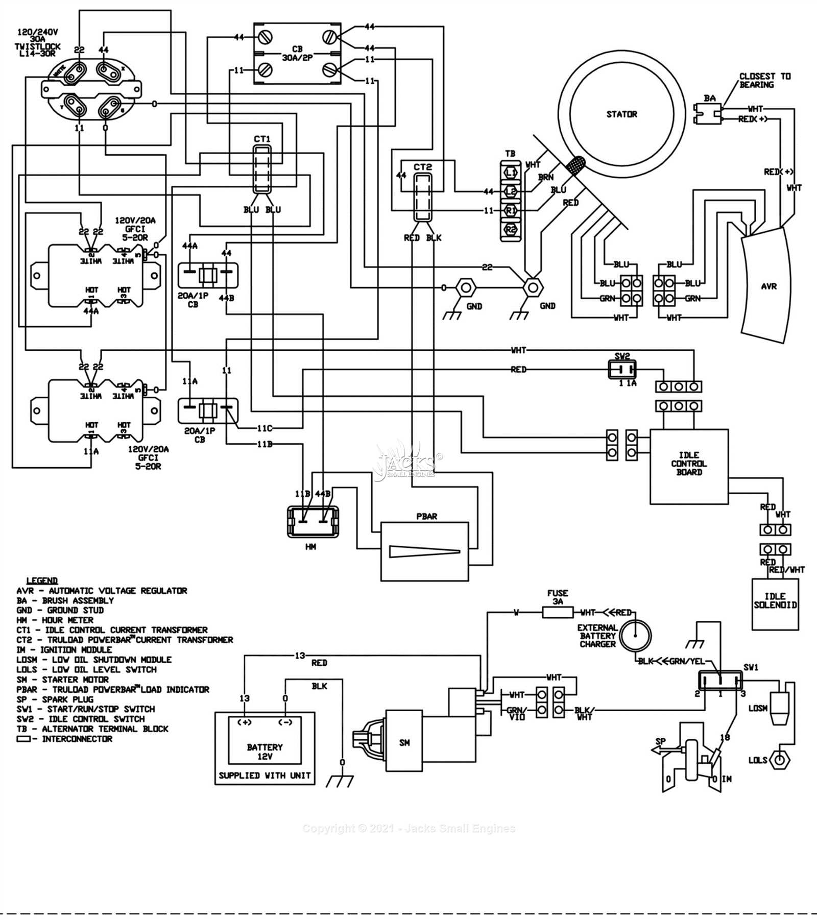 generac xp8000e parts diagram