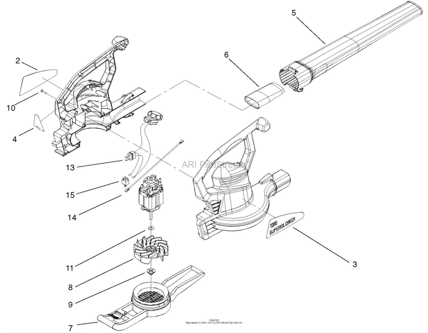 giant vac leaf blower parts diagram