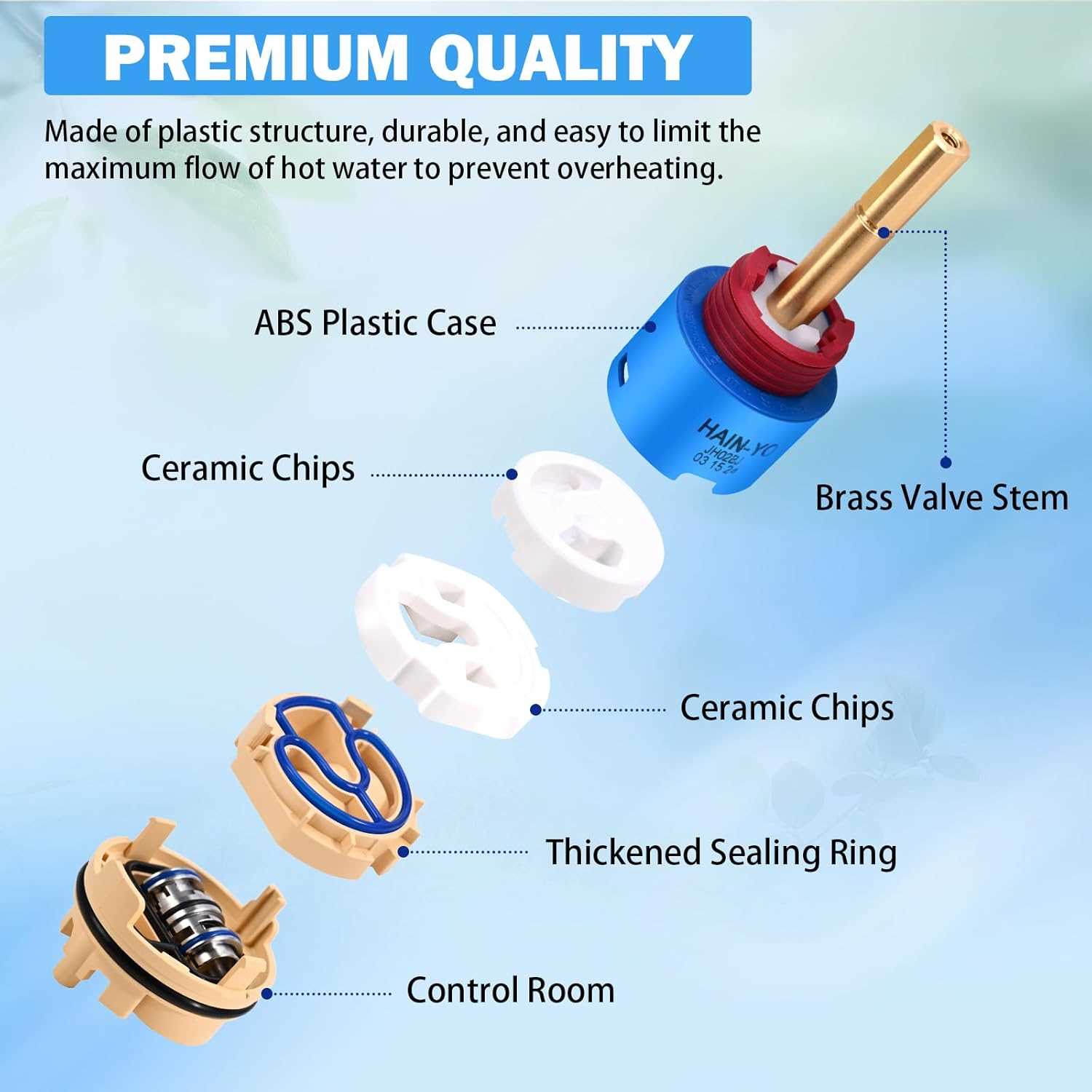 glacier bay bathroom faucet parts diagram