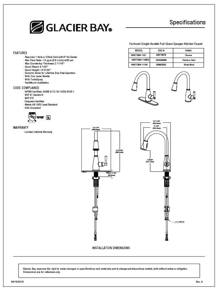 glacier bay bathroom faucet parts diagram