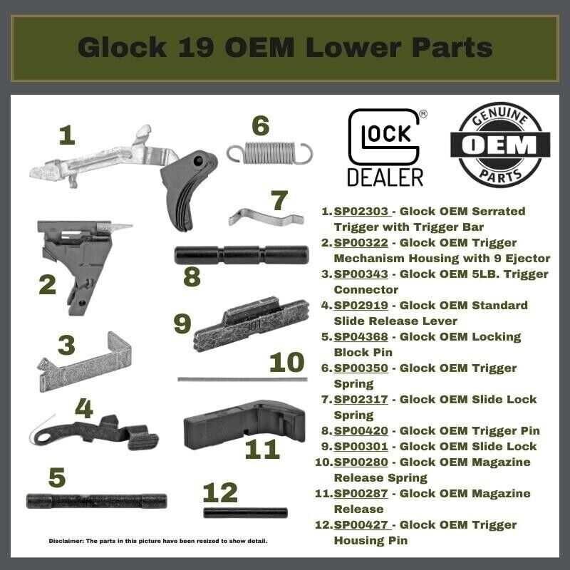 glock 19x parts diagram