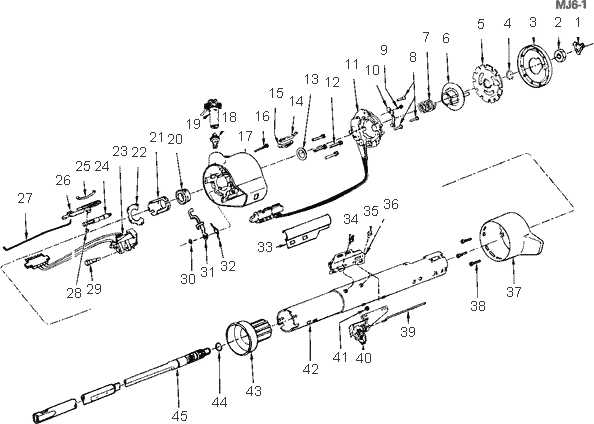 gm steering column parts diagram