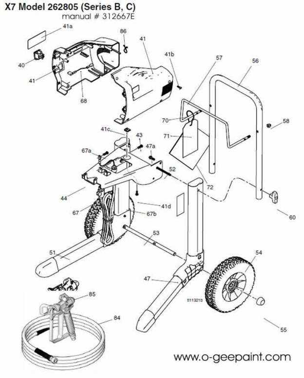 graco x5 parts diagram