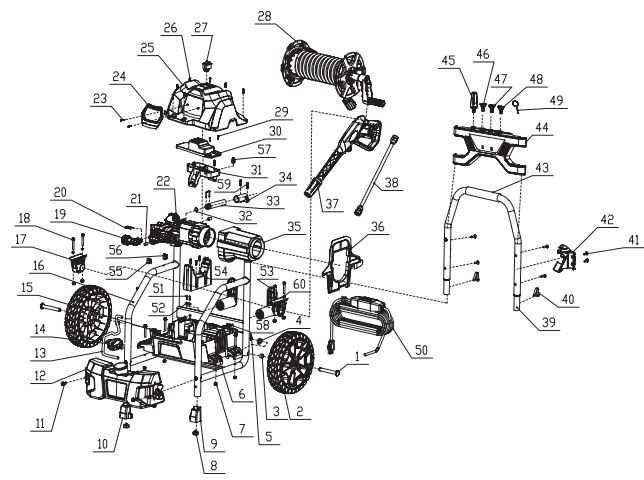 greenworks pressure washer parts diagram