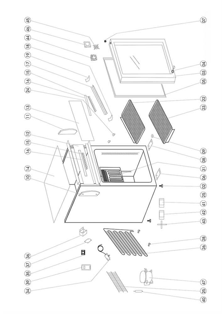 haier chest freezer parts diagram