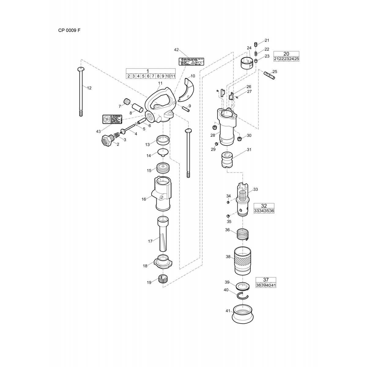 hammer parts diagram