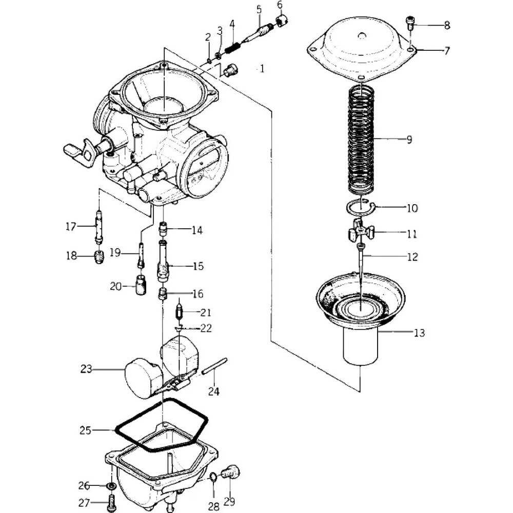 harley cv carb parts diagram