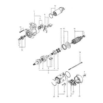 harley starter parts diagram