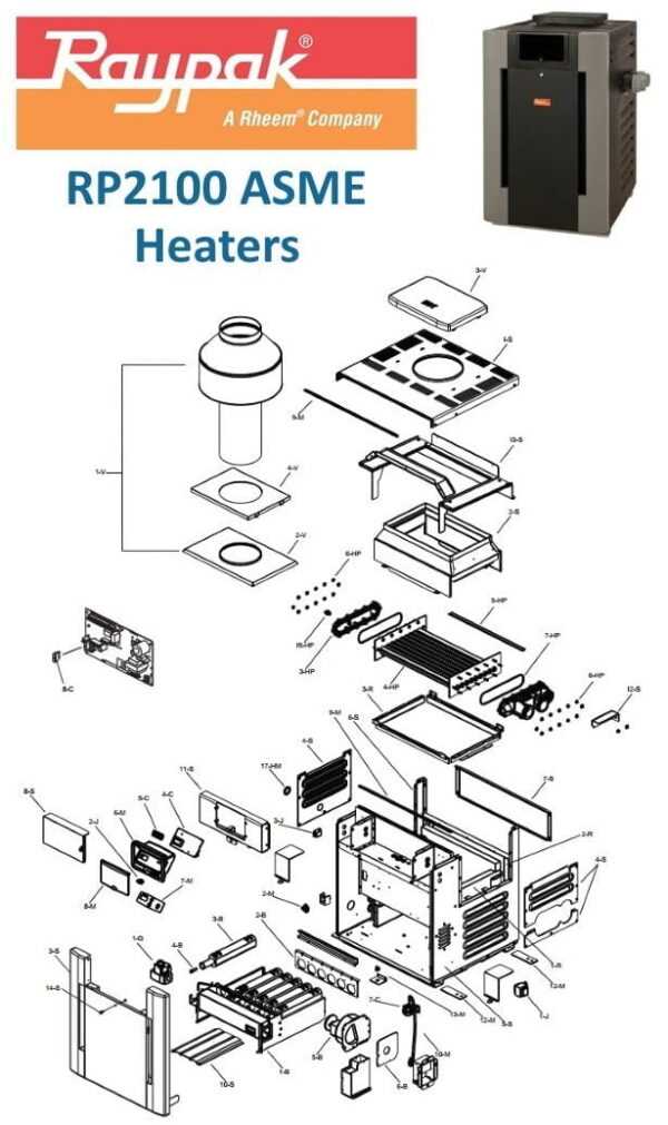 hayward h series pool heater parts diagram