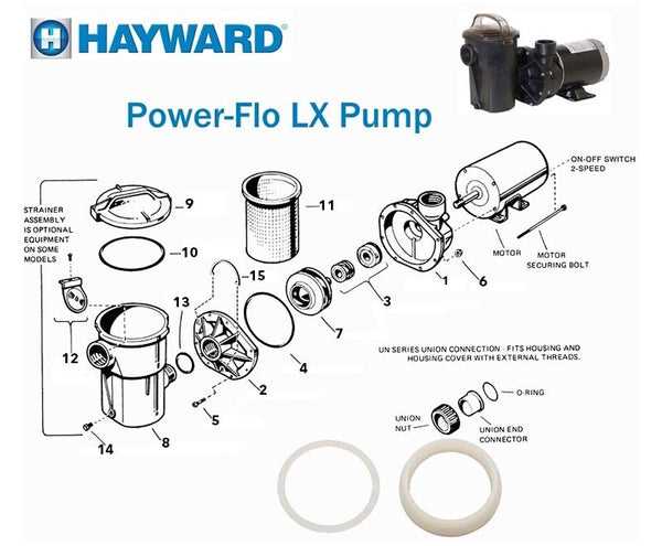 hayward pool pump parts diagram