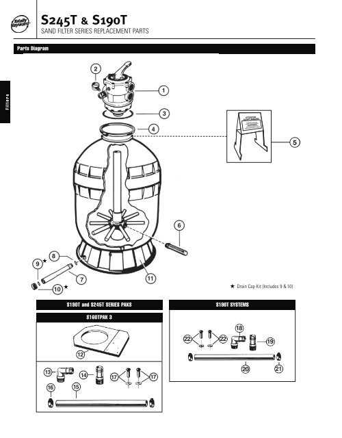 hayward s244t parts diagram