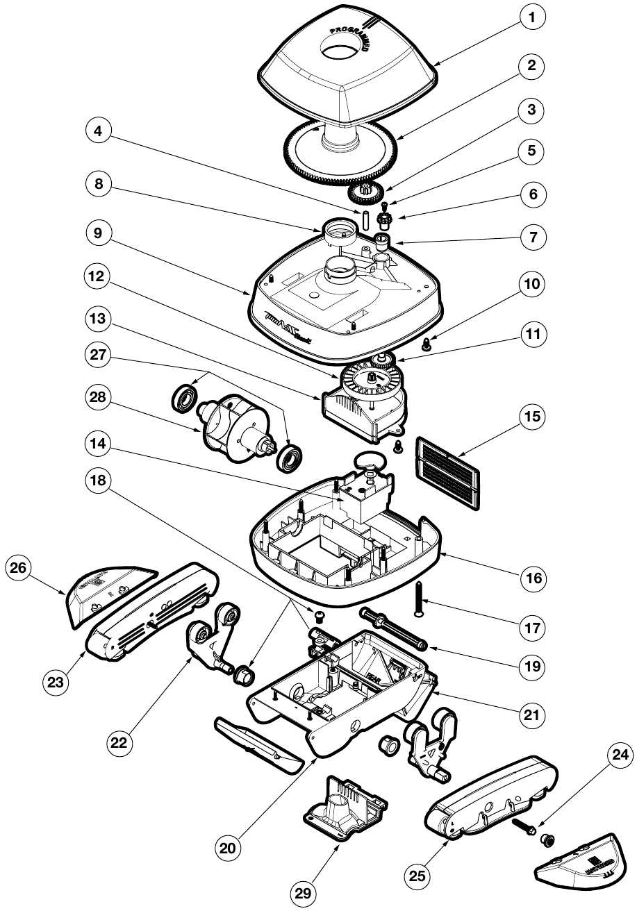 hayward sharkvac parts diagram