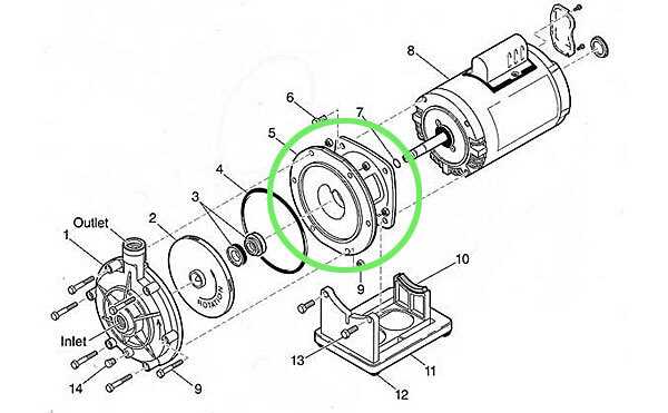 hayward super pump motor parts diagram